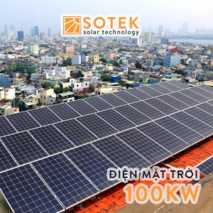 Chi phí lắp điện mặt trời mái nhà 100kw