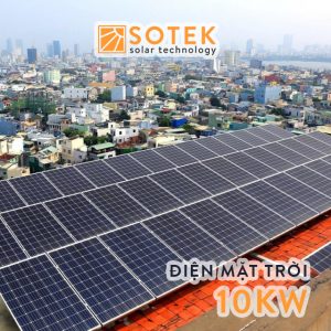 Chi phí lắp điện mặt trời mái nhà 10kw