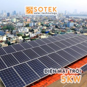 Chi phí lắp điện mặt trời mái nhà 5kw